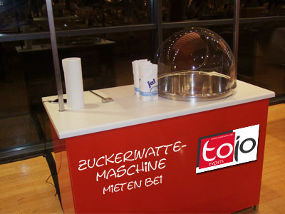 Zuckerwattemaschine für Messe Stuttgart mieten